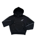 Black Gopo Embroidered Hoodie