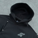 Black Gopo Embroidered Hoodie