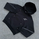 Black Gopo Embroidered Hoodie