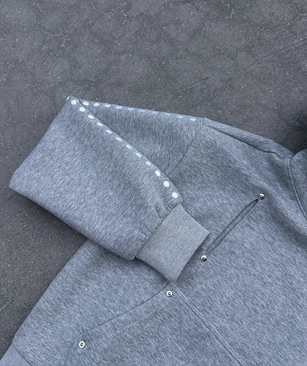 Gray Gopo Embroidered Hoodie