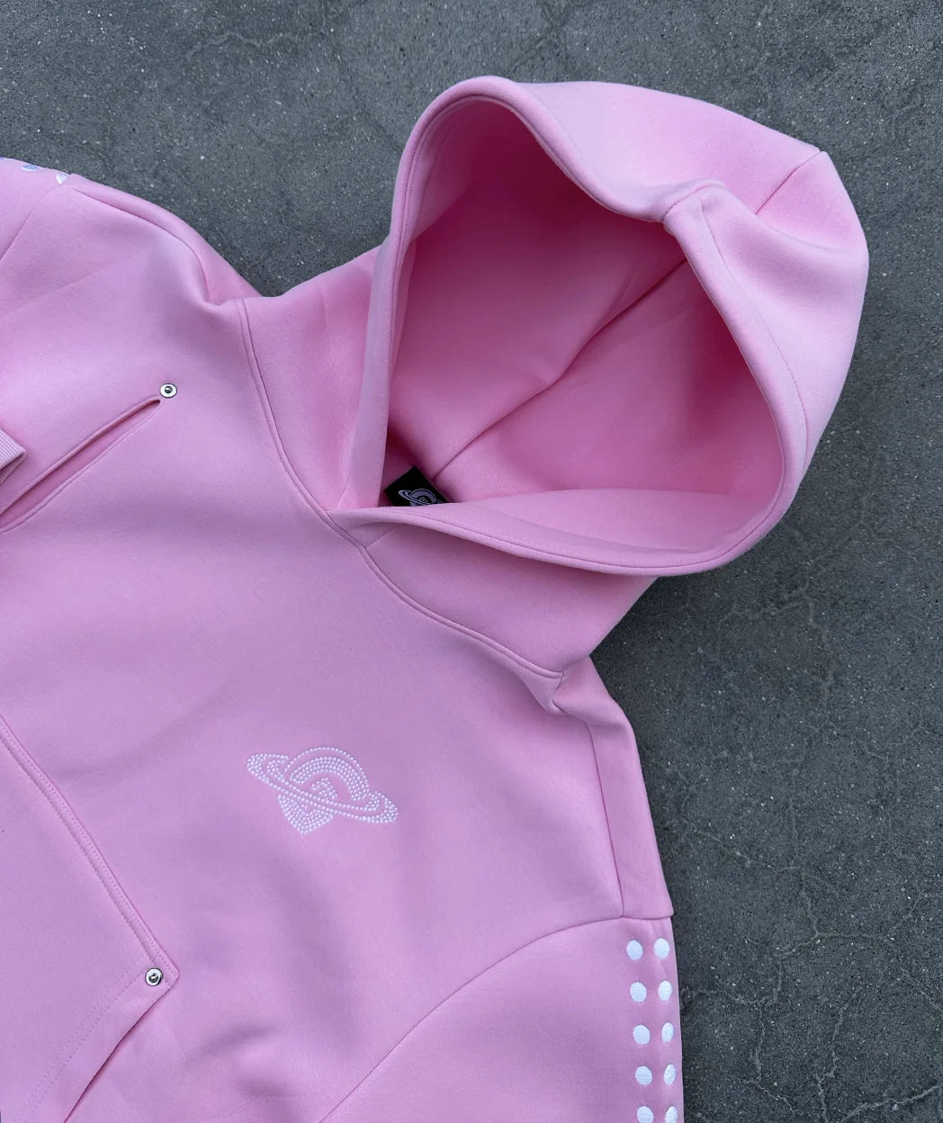 Pink Gopo Embroidered Hoodie