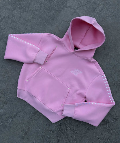 Pink Gopo Embroidered Hoodie