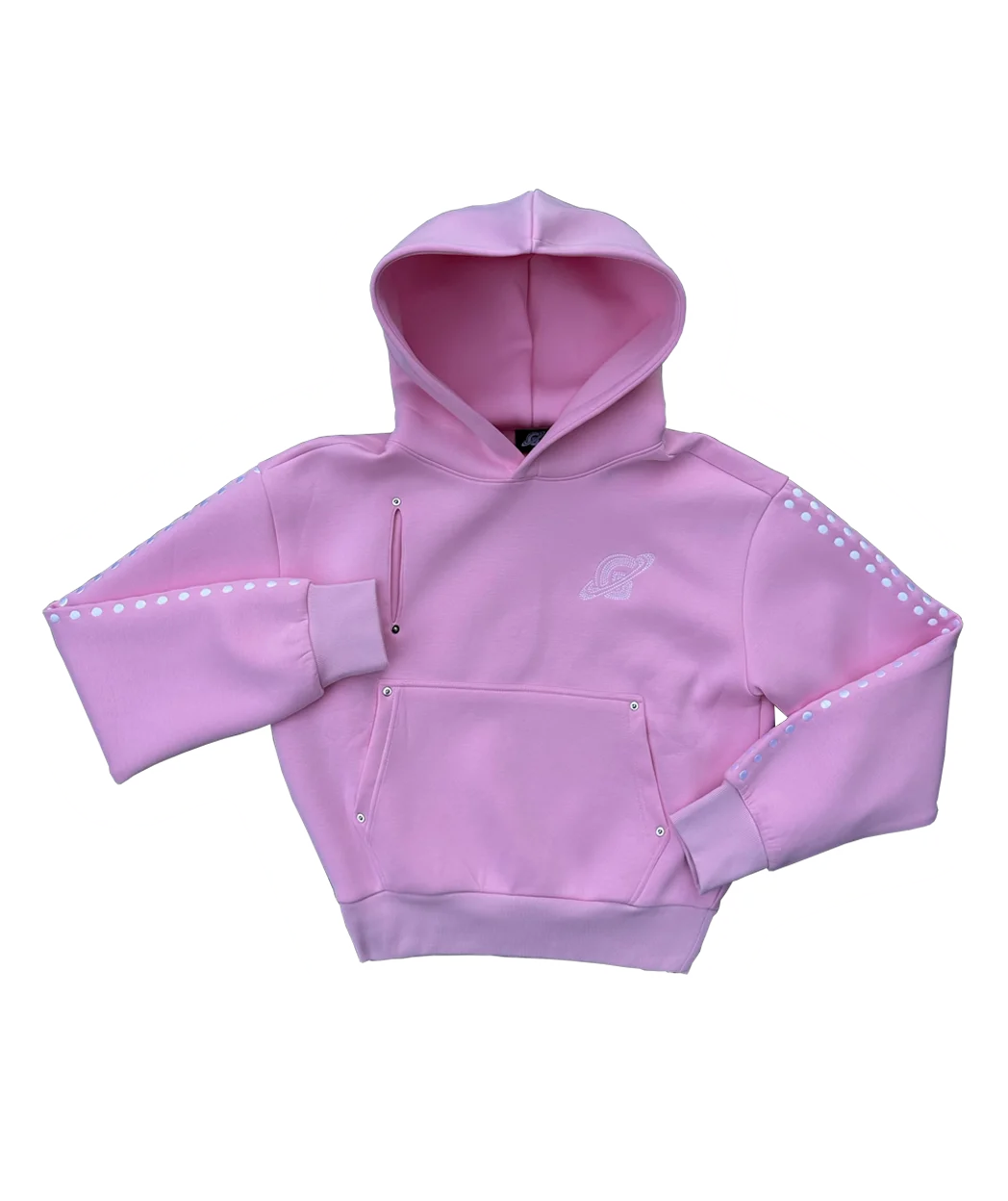 Pink Gopo Embroidered Hoodie