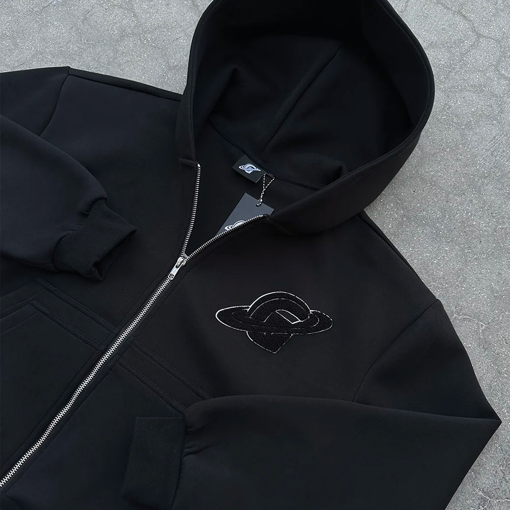 Hoodie Zip Gopo Schwarz