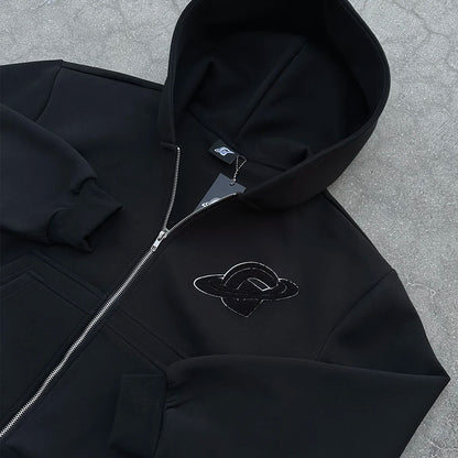 Hoodie Zip Gopo Schwarz