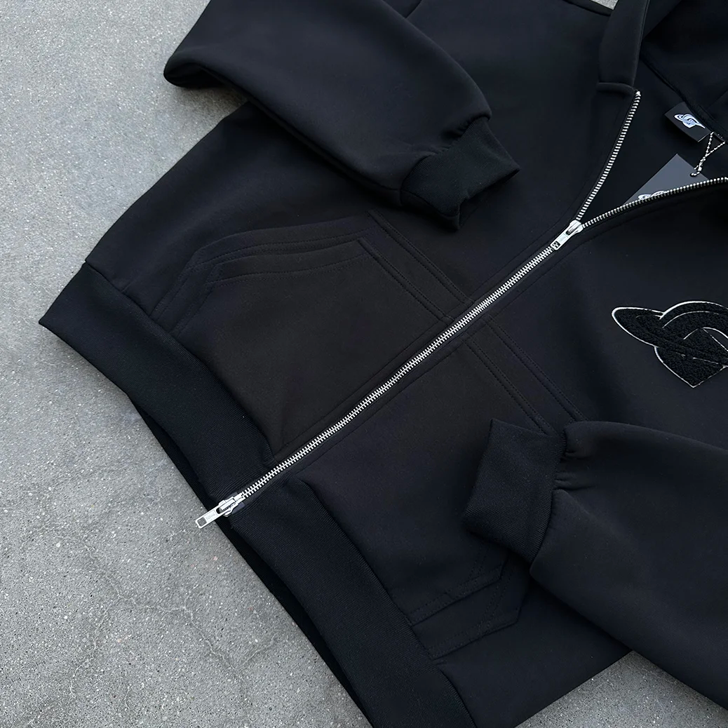 Hoodie Zip Gopo Schwarz
