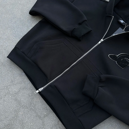 Hoodie Zip Gopo Schwarz