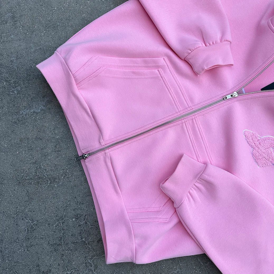 Hoodie Zip Gopo Pink
