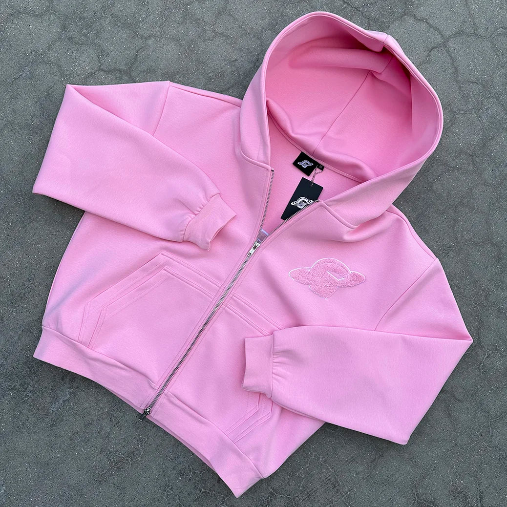 Hoodie Zip Gopo Pink