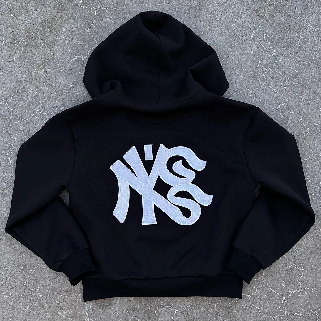 Hoodie Zip GS x New York Gopo Black