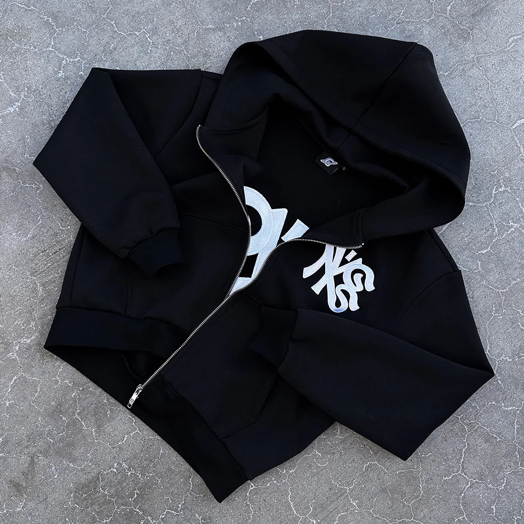 Hoodie Zip GS x New York Gopo Black