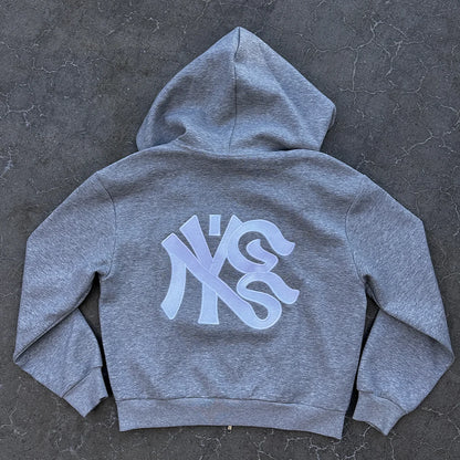 Hoodie Zip GS x New York Gopo Gray