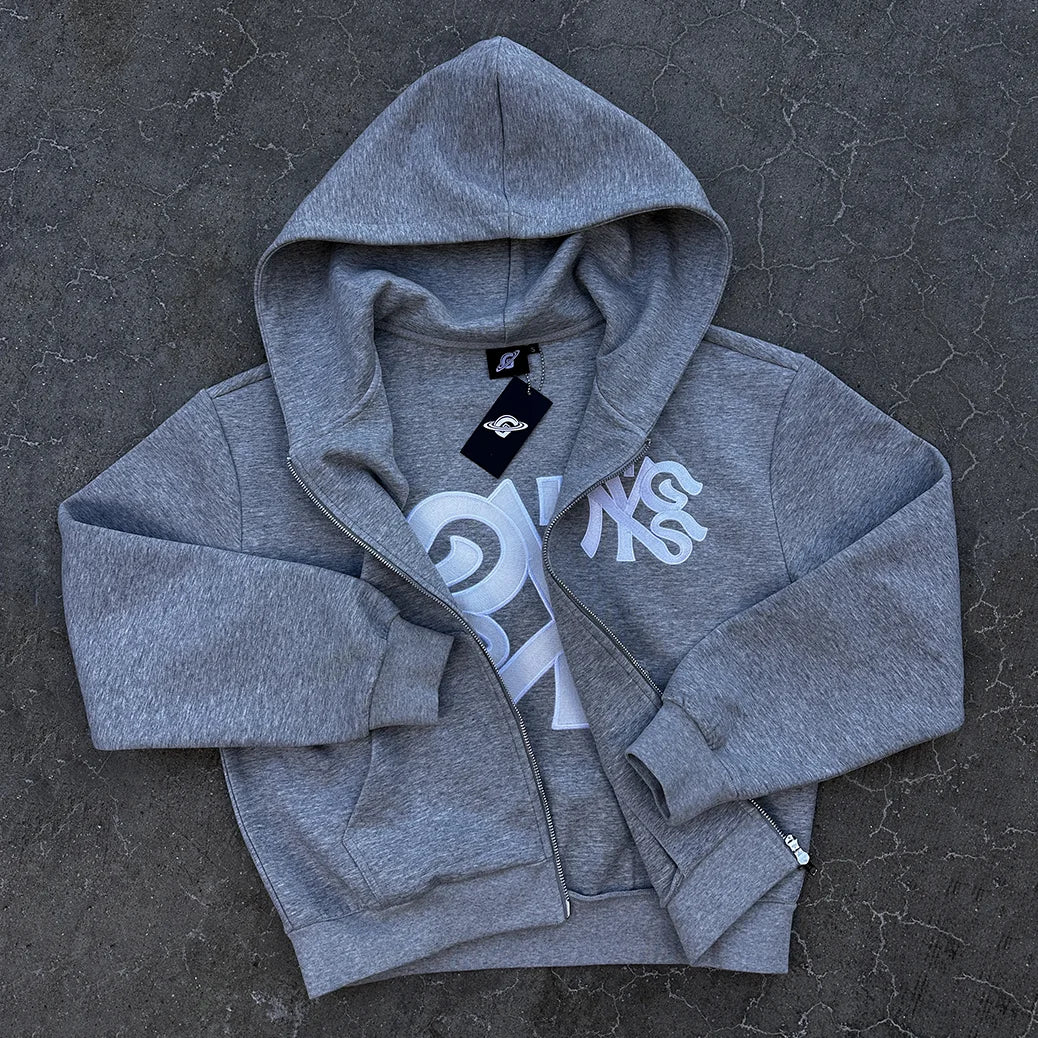 Hoodie Zip GS x New York Gopo Gray