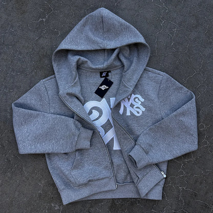 Hoodie Zip GS x New York Gopo Gray
