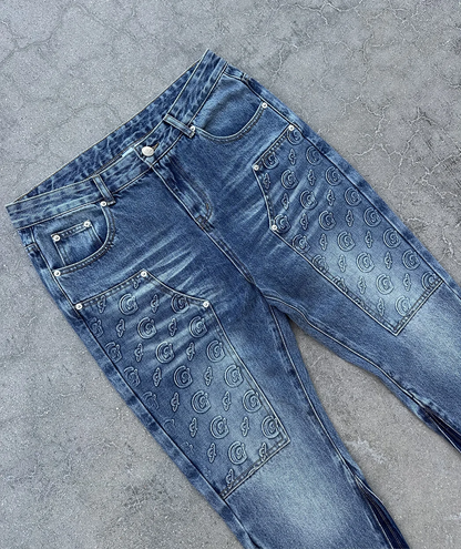 Blue Gopo Flare Jean