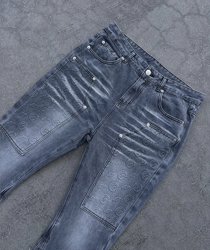 Grau Gopo Flare Jeans