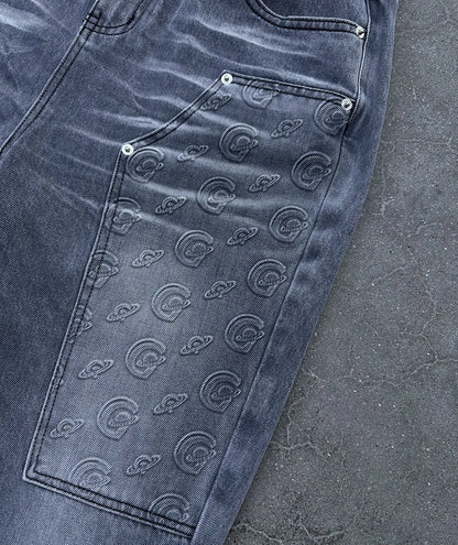 Grau Gopo Flare Jeans