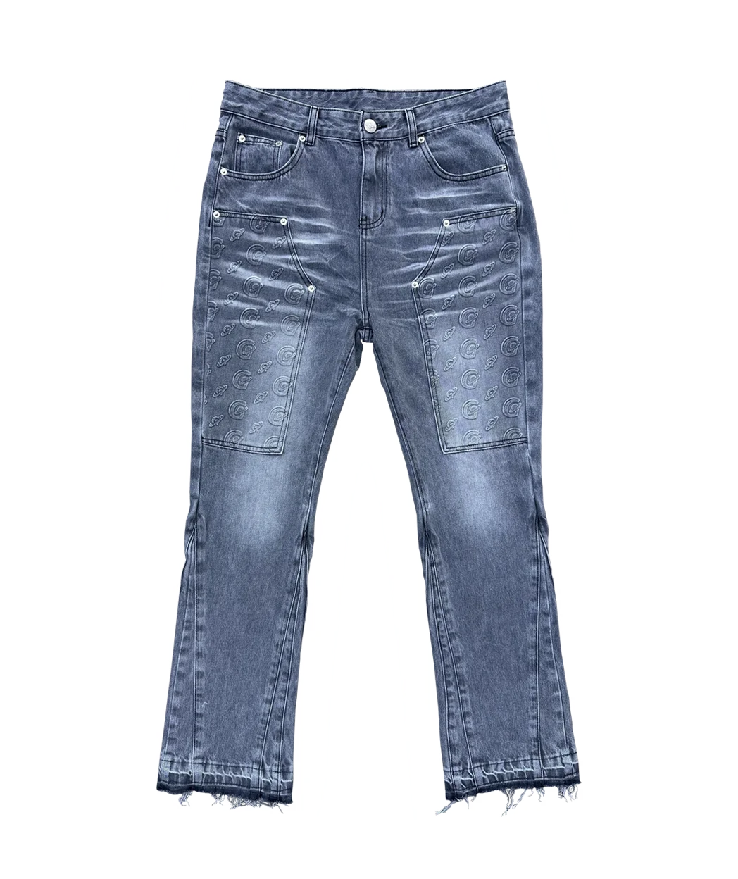 Grau Gopo Flare Jeans