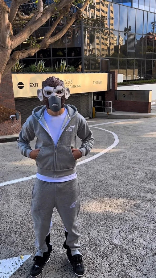 Hoodie Zip Gopo Gris