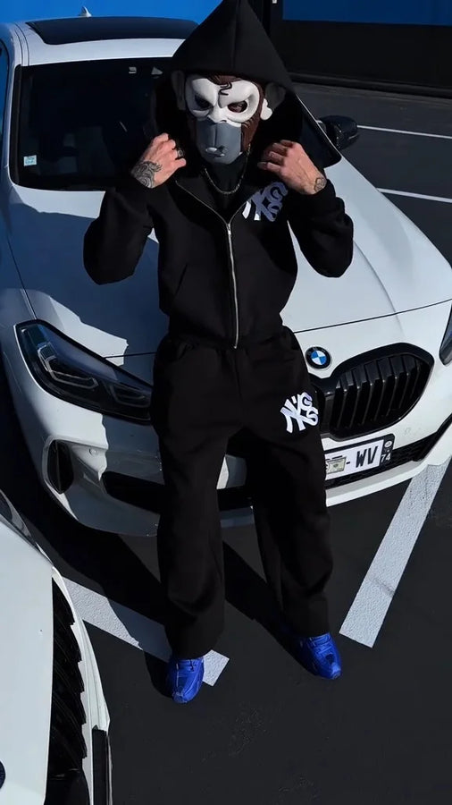 Hoodie Zip GS x New York Gopo Black