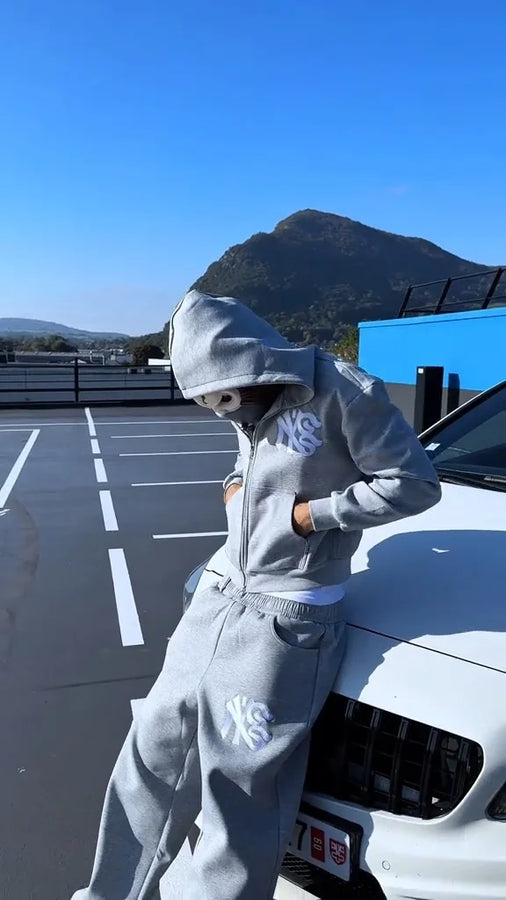 Hoodie Zip GS x New York Gopo Gray