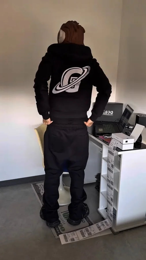 Hoodie Zip Gopo Negro