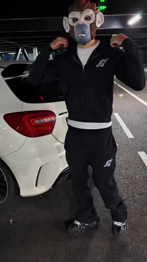 Hoodie Zip Gopo Negro