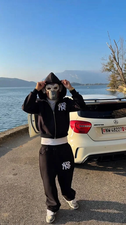 Hoodie Zip GS x New York Gopo Black